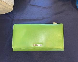 Nine West lime green wallet 