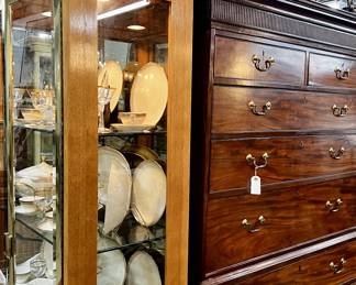 Geoge III Chest of Drawers with Vutlers Desk