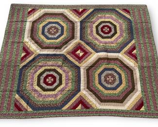 A Vintage Handsewn Cottage Quilt