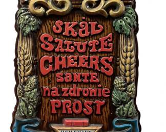 Rare Mid Century OLD STYLE Beer Advertisement Sign