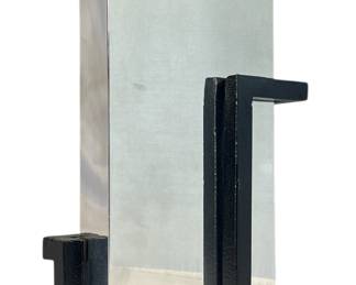 A MICHAEL ARAM Polished Aluminum Art Vase