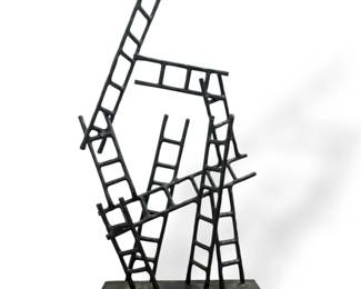 A Modernist Stacking Ladder Sculpture