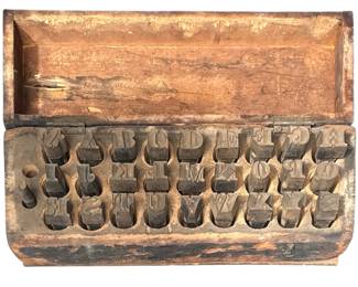 A Collection of Early Iron Machinist Letter Stamps