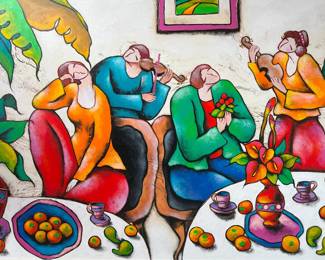 CHARLES YIE, Mixed Media on Canvas