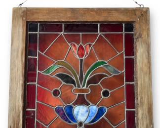 Stained Glass Tulip Window