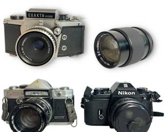 Collection Vintage Cameras and Lens, NIKON, EXAKTA