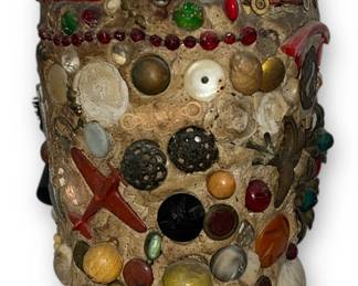 A Vintage Folk Art Memory Jar