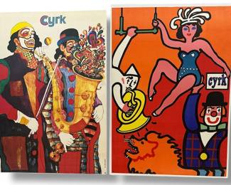 Two Mid Century Cyrk Posters