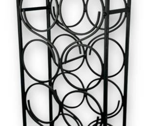 A French Mid Century Wrought Iron Wine Rack