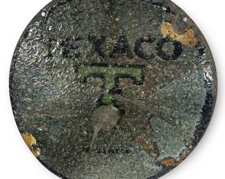 An Early Enamel Texaco Advertising Sign