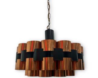 WERNER SCHOU Copper Pendant Lamp, Denmark
