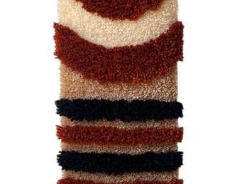 Vintage Mid Century RYA Style Latch Hook Rug
