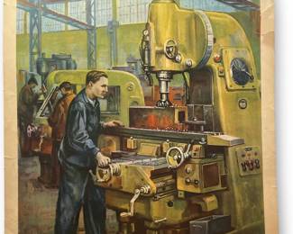 European School Chart Industrial Scene