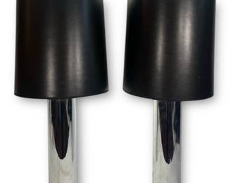 Pair of Mid Century Chrome Table Lamps
