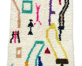 Modernist Abstract Moroccan Rug