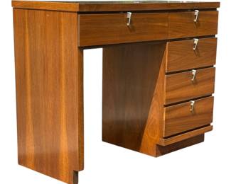 Mid Century Walnut Desk by JOHNSON CARPER