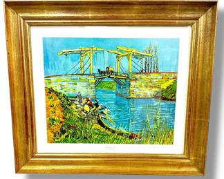 Framed Lithograph By VINCENT VAN GOGH