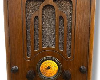 Antique Art Deco CROSLEY Model 555 Tube Type Radio