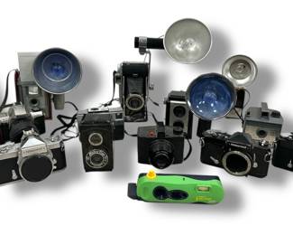 Antique Camera Collection METROFLEX EMPERIAL NIKKORMAT KODAK NIKON