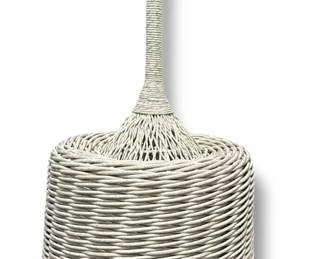 PALECEK WISTERIA Outdoor Wicker Drum Pendant Light