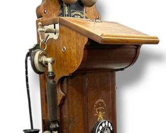 Antique L.M. ERICSSON & CO. Hand Crank Rotary Wall Phone