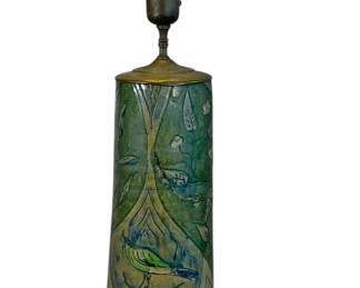 An Early Arts & Crafts Era Studio Pottery Lamp