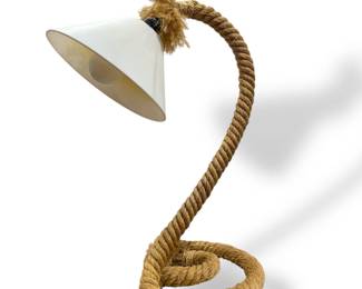 A Modernist Rope Table Lamp, AUDOUX MINET Style