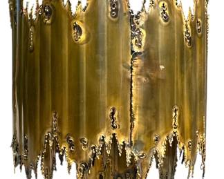 Vintage TOM GREENE 1960's Brutalist Torch Chandelier