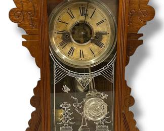 Antique WATERBURY Gingerbread Mantel Clock