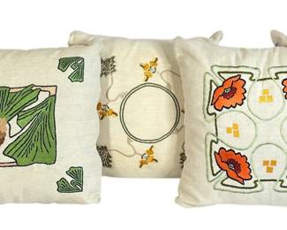Collection Arts & Crafts Linen & Embroidered Pillows