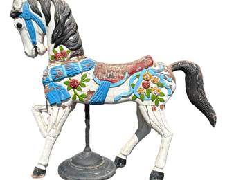 Full Size Prancing Carousel Horse, Amusement Park