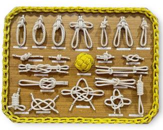 Folk Art Nautical Ship Knot Board