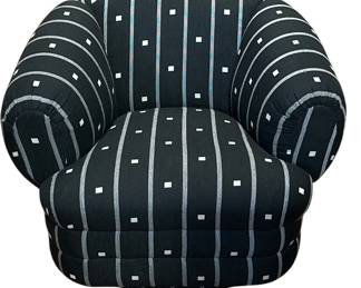 A Mid Century MILO BAUGHMAN Style Swivel Armchair