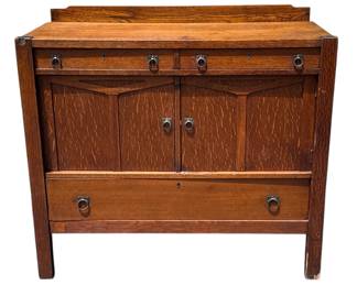 Mission Oak Arts & Crafts Sideboard Server, GRAND RAPIDS