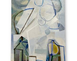 A BRIAN OVERLEY Abstract Acrylic on Canvas,