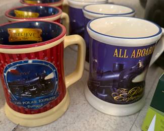 Polar express cocoa mugs