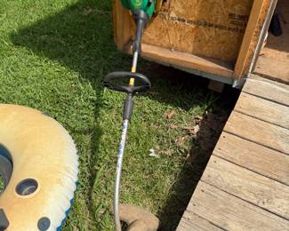 Working weed eater