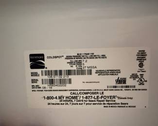 Garage refrigerator, works great