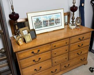 Long dresser w/ mirror