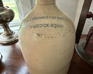 Stoneware jug-Blanchard Faprap Co