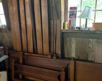 Stickley Cherry twin beds w/ side rails