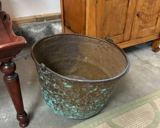 Large brass pail