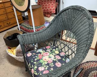 Wicker rocker