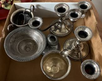 Box of Sterling pieces as is(scrap)