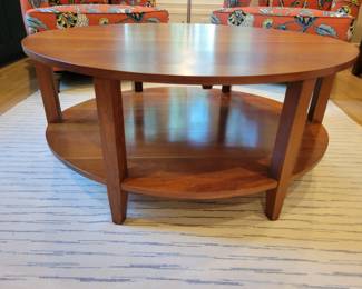 A Handmade Two Tiered Six Legged Coffee Table.