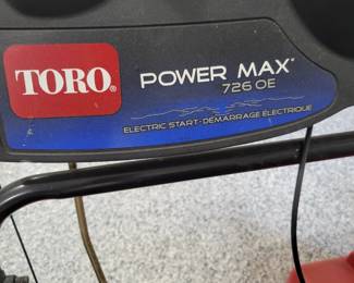Toro 726 OE Snowblower.