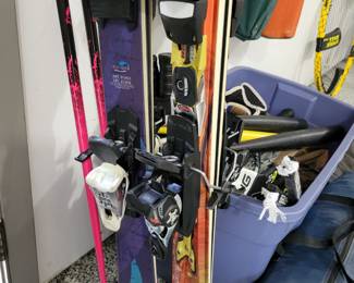Downhill Skis with Bindings.