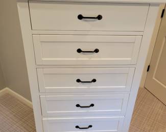 Pottery Barn Stratton 5-Drawer Tall Dresser.