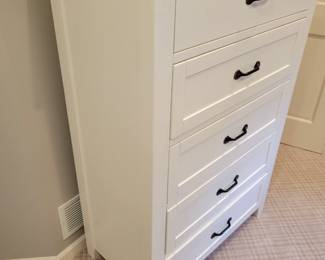 Pottery Barn Stratton 5-Drawer Tall Dresser.