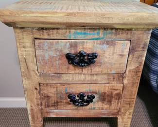 A Rustic Night Stand.